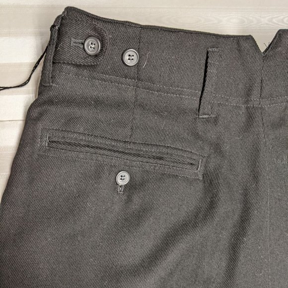 Synergy Studio / Morgan Cooper Pants Men 36 x 32 Wool Blend Business Black *NEW* - Picture 4 of 7